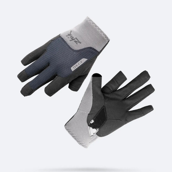 Zhik Deck Gloves - Full Finger - Unisex - Grey - XXL